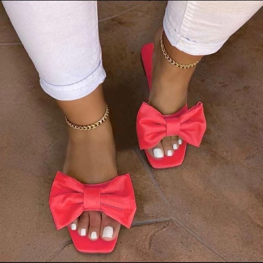 Bow Slide Sandals